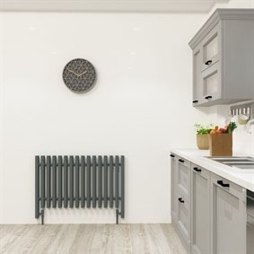 Akasya 400X1410 Antrasit 24 Dilim Antrasit Dekoratif Çelik Radyatör