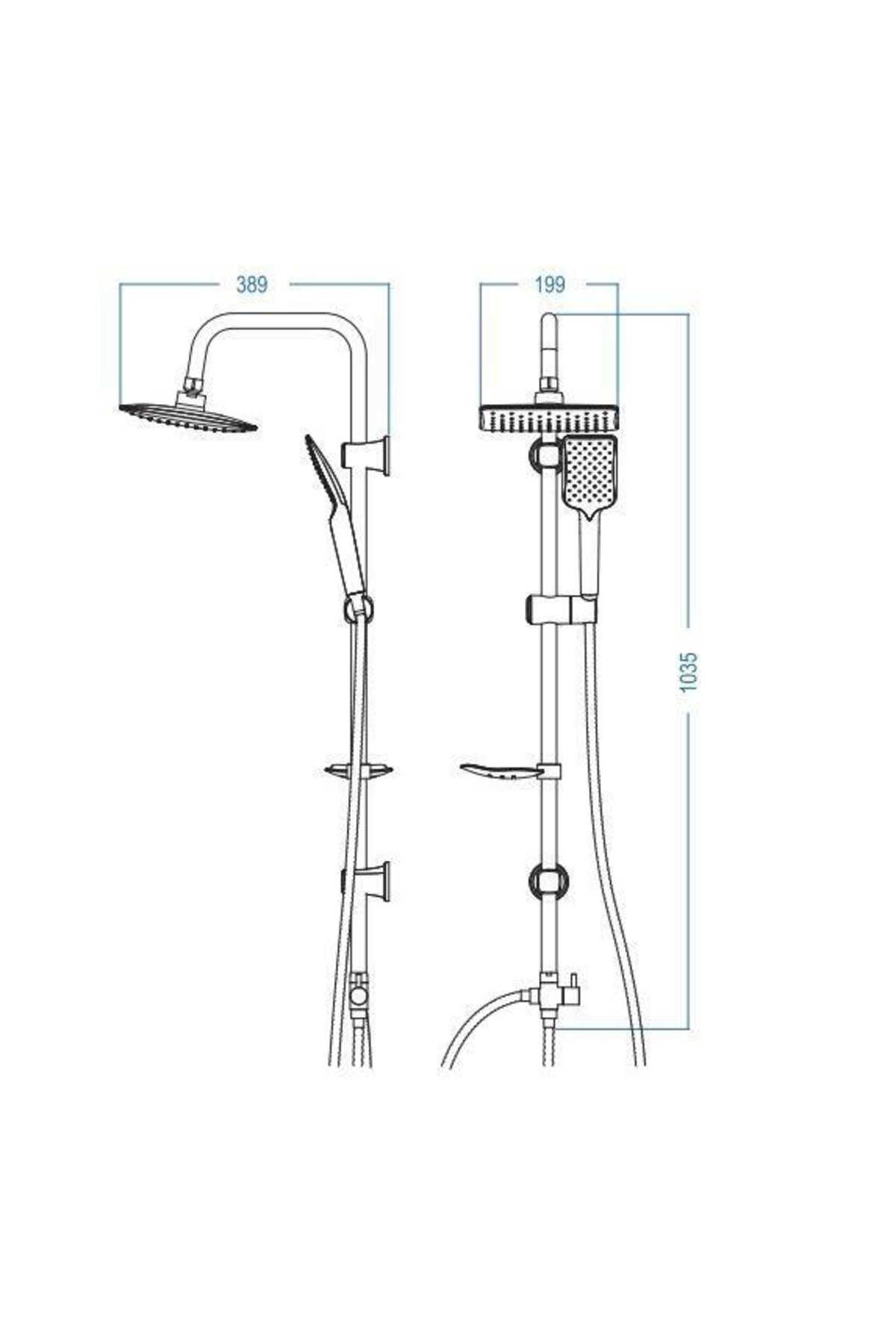 Solid S Banyo Bataryası + Trend Robot Duş Seti