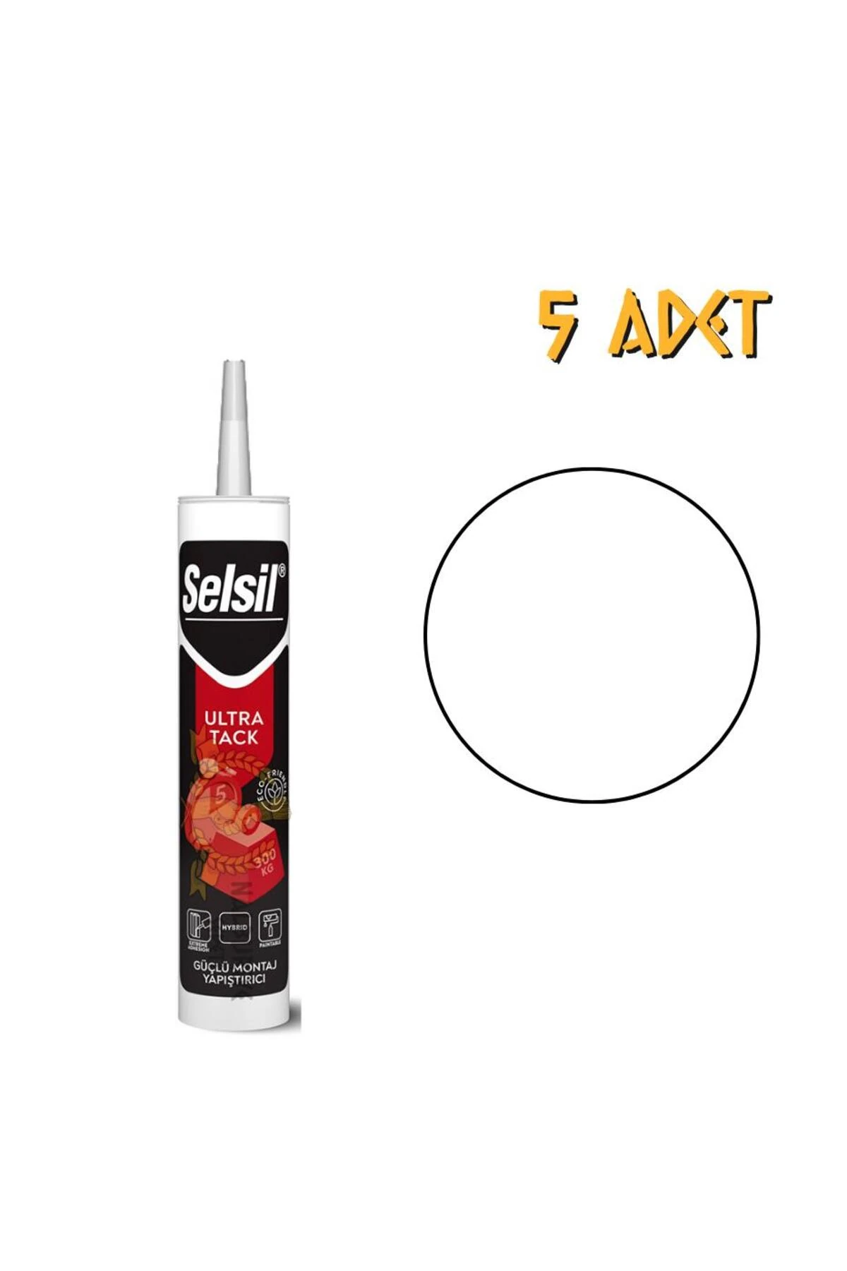 Ultra Tack Güçlü Korniş Yapıştırıcı BEYAZ 290 ml. - 5 Adet