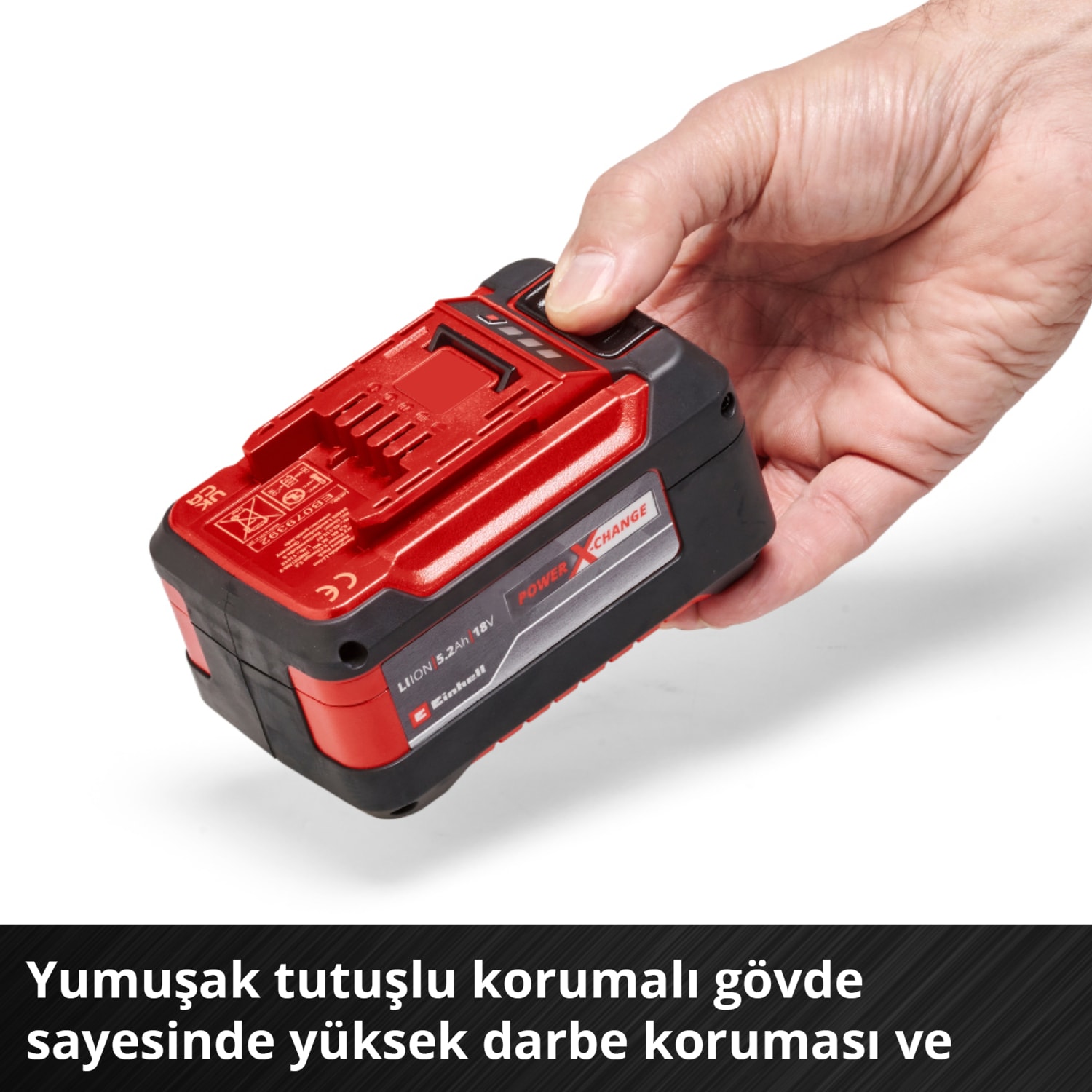PXC Twinpack 5.2 Ah Power X-Change Akü (Li-Ion, 18 V, 2 x 5.2 Ah, Tüm Power X-Change cihazları ile uyumlu, Aktif Akü Yönetim Sistemi, Özel Şarj Döngüleri) - 4511526