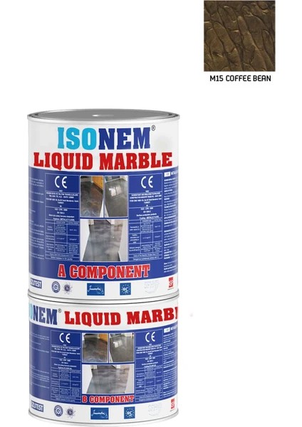 İsonem Liquid Marble Sıvı Mermer 5 kg M15 Coffee Bean 