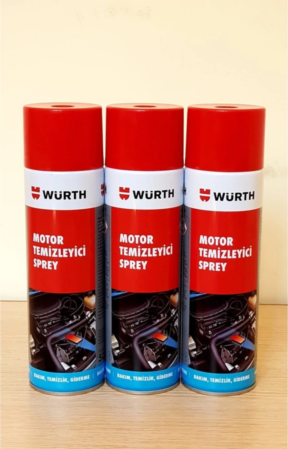 Motor Temizleme Spreyi 500 ml 3'lü Set Araç İçi ve Dış Temizlik için Profesyonel Sonuç