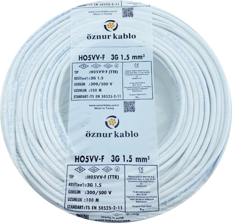 3 x 1,5 Ttr Kablo