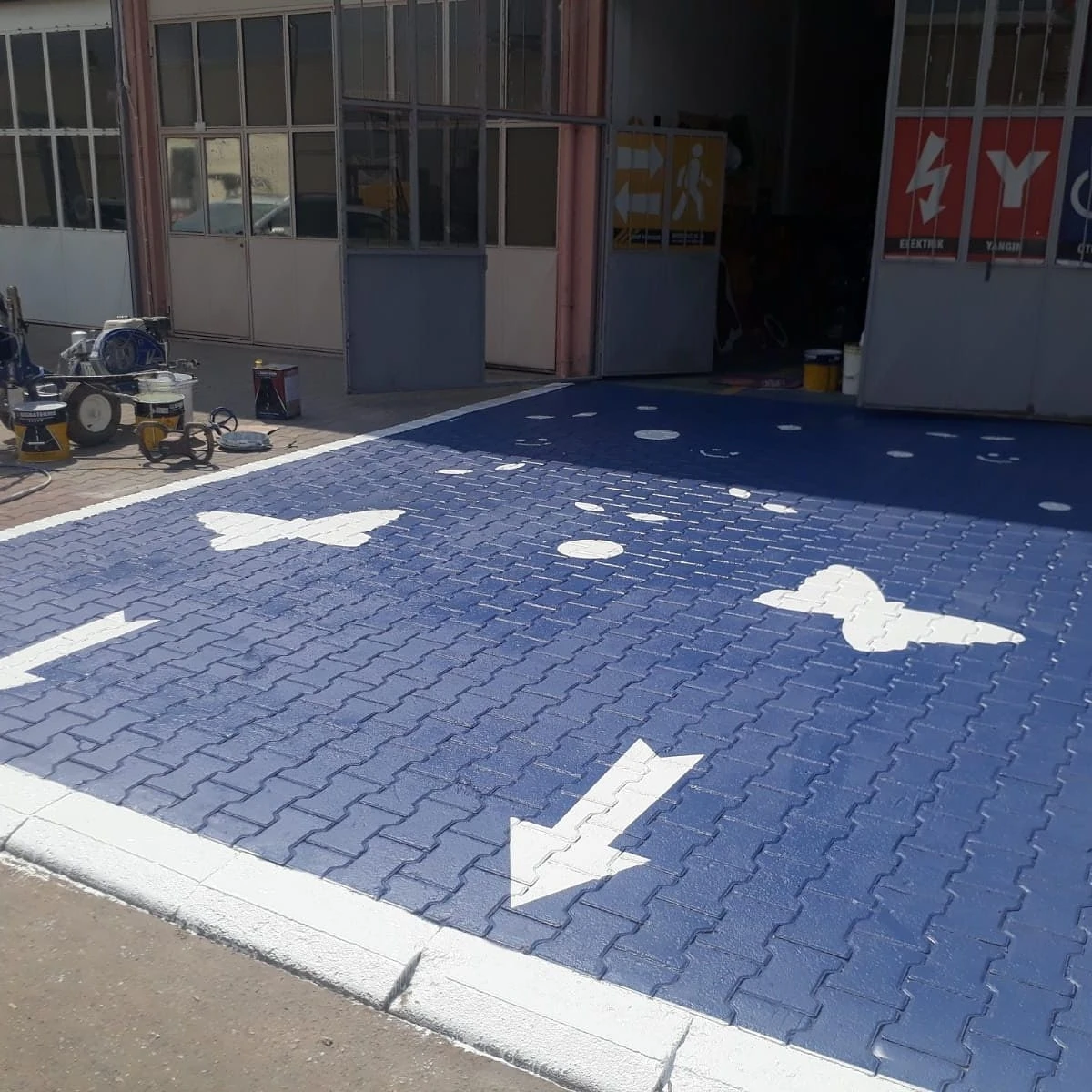 SOĞUK YOL ÇİZGİ BOYASI 5KG Beyaz , Isg Çizgi Boyası