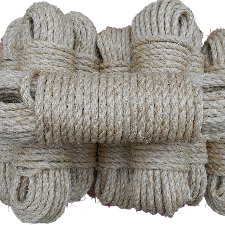 8mm Sisal Beyaz Kahverengi Halat Beyaz 10M (Yurt Dışından)