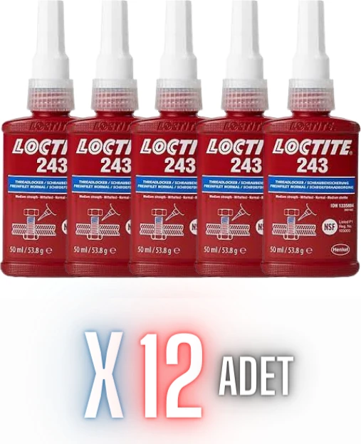 243 - 50ML | Vida Gevşemezlik | Orta Mukavemet 12 Adet