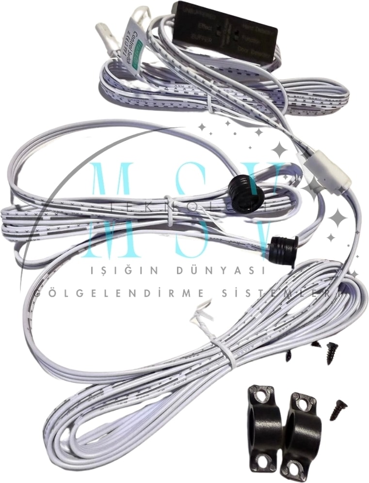 12V - 24V 5A Mini Dolap Çift Kapı Kontrol Sensörü Şerit LED Anahtarı Açma Kapama