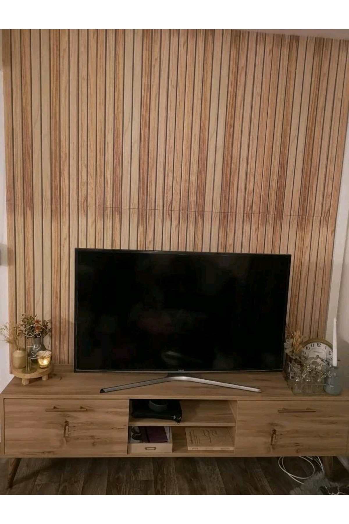 Ahşap Görünümlü Strafor Duvar Paneli 100x50 cm Lm -24