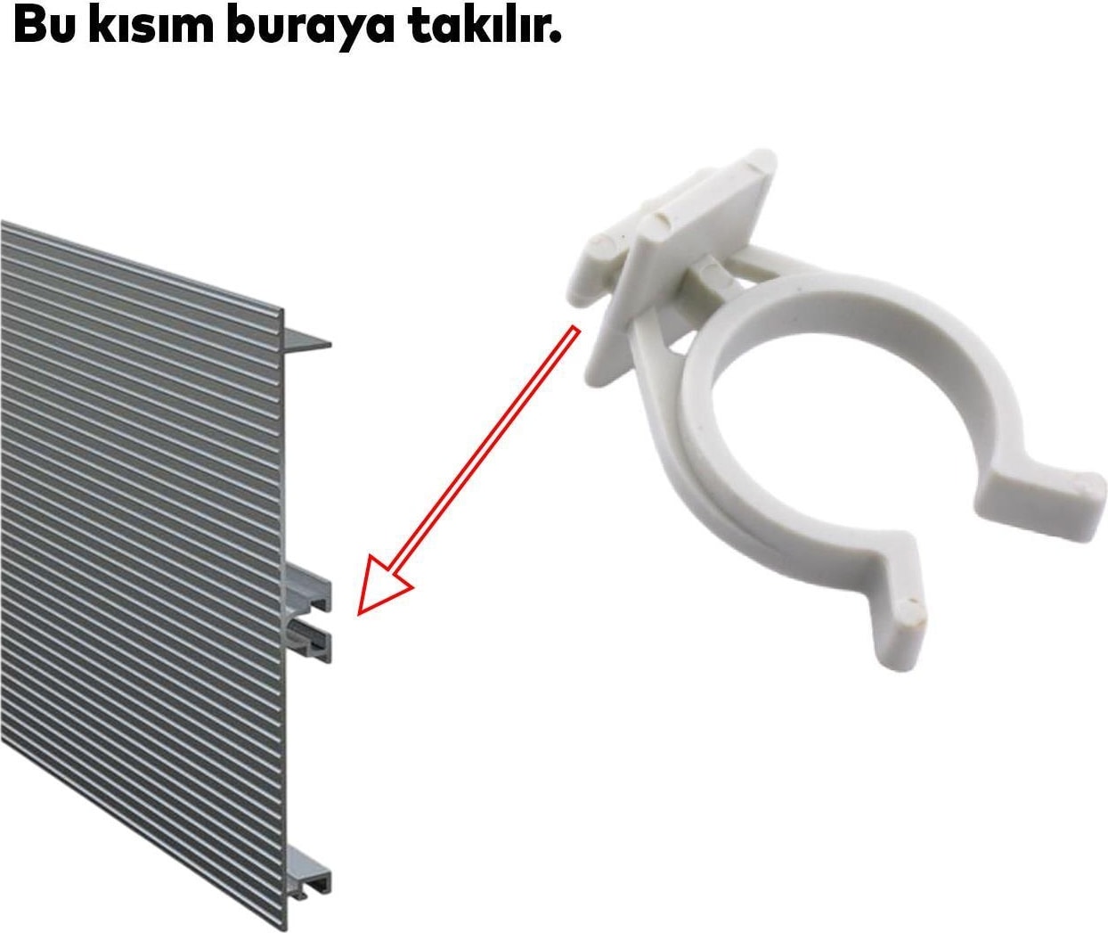 (6 Adet) Mobilya Baza Ayakkabılık Dolap Mutfak Tezgah Gardrop Vestiyer Ayak Bacak Boru Tutucu Toka Klips