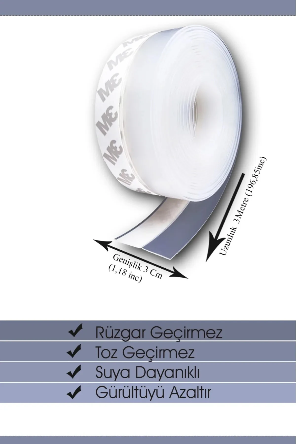 Kapı Pencere İzolasyon Bandı Rüzgar Toz Önleyici Yalıtım Bant Ses Isı Gürültü Geçirmez Silikon Şerit