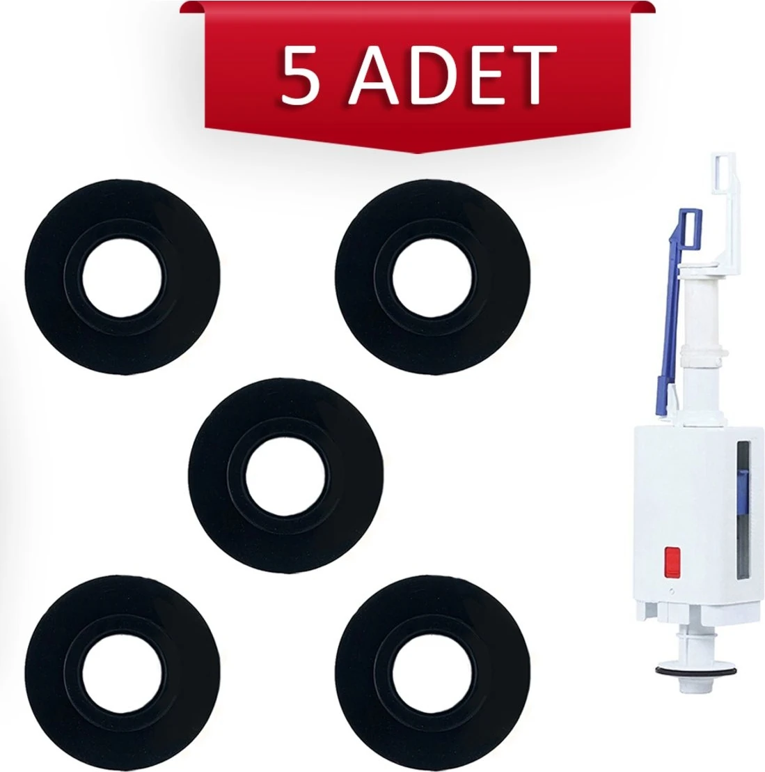 5 Adet Japar Gömme Rezervuar Boşaltma Grubu Conta 5 Adet