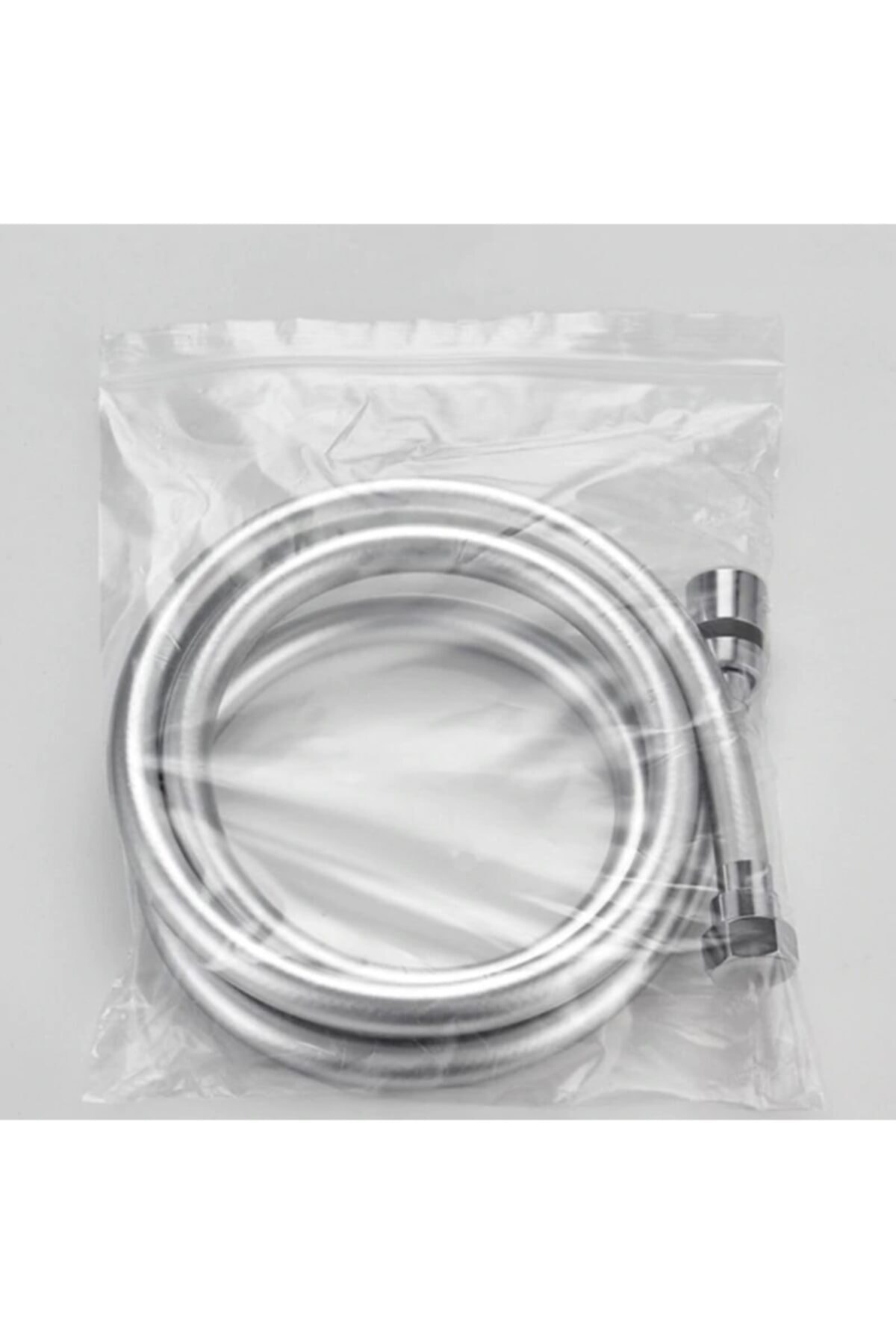 Gümüş Pvc Banyo Duş Hortumu Dayanıklı Banyo Musluk Duş Hortum 1,5 Metre