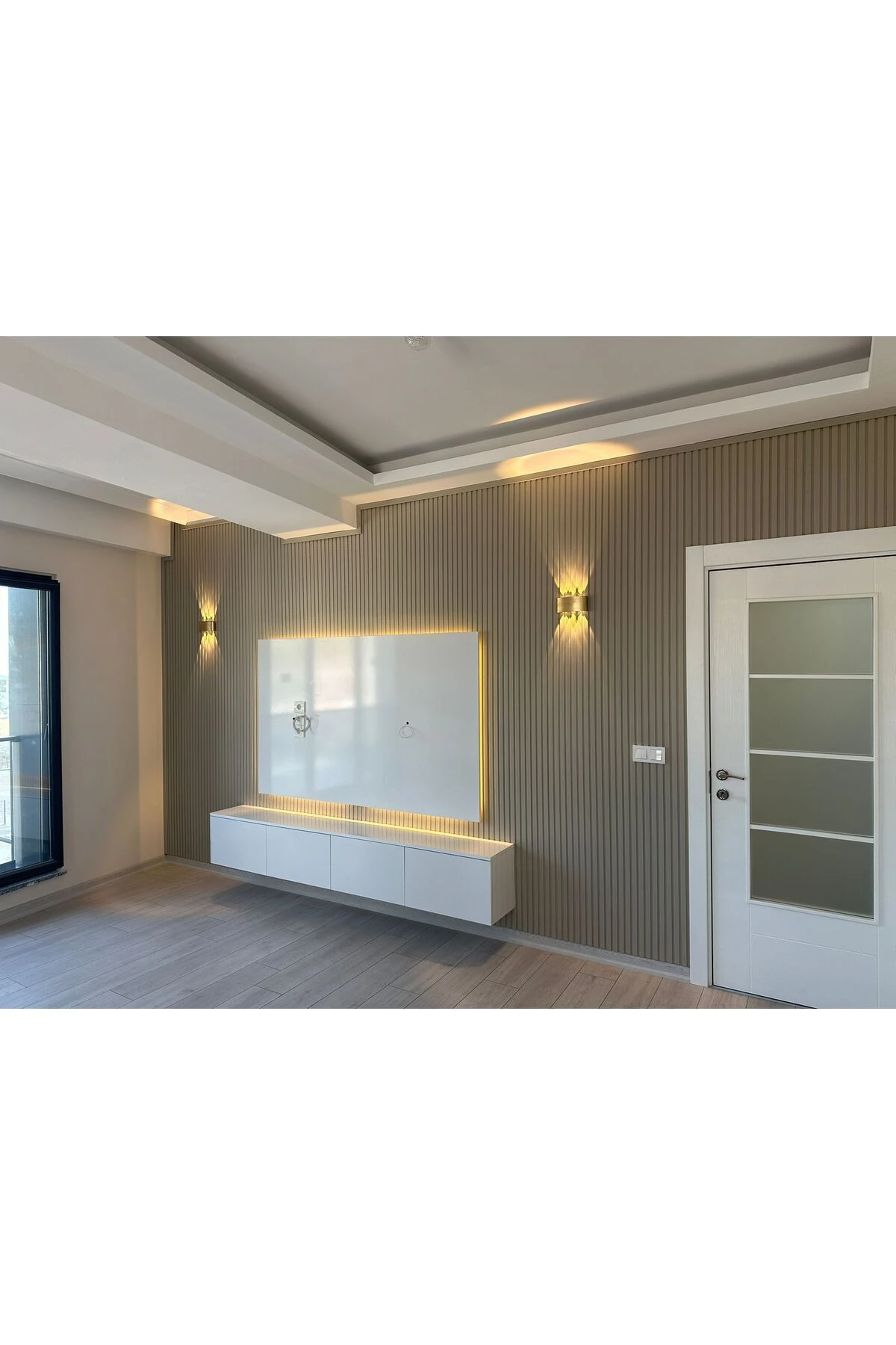 Mdf Duvar Paneli ve Duvar Lambrisi ve Vestiyer Tv Ünistesi Paneli 15X280 SERAP 6'LI