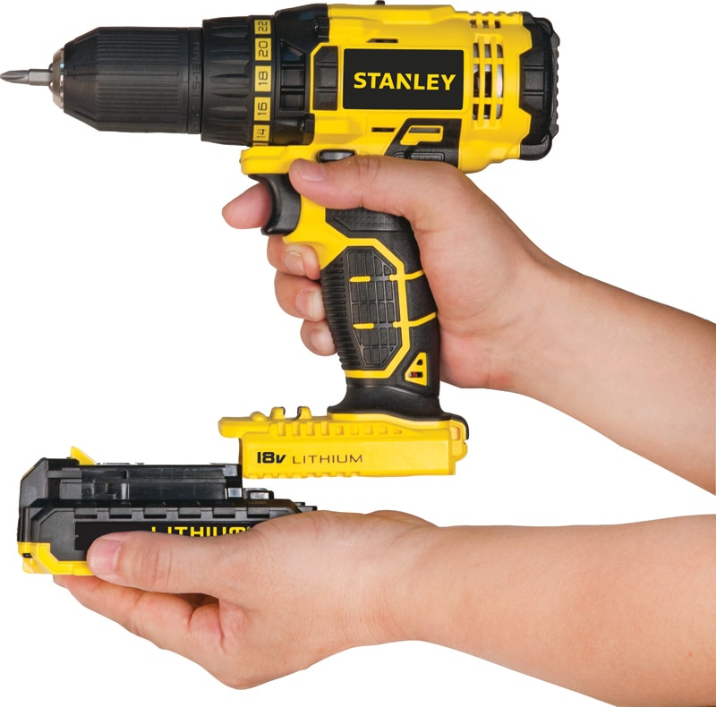 STANLEY SCD201D2K-TR 18V Akülü vidalama Darbesiz 2AH Çift Akülü
