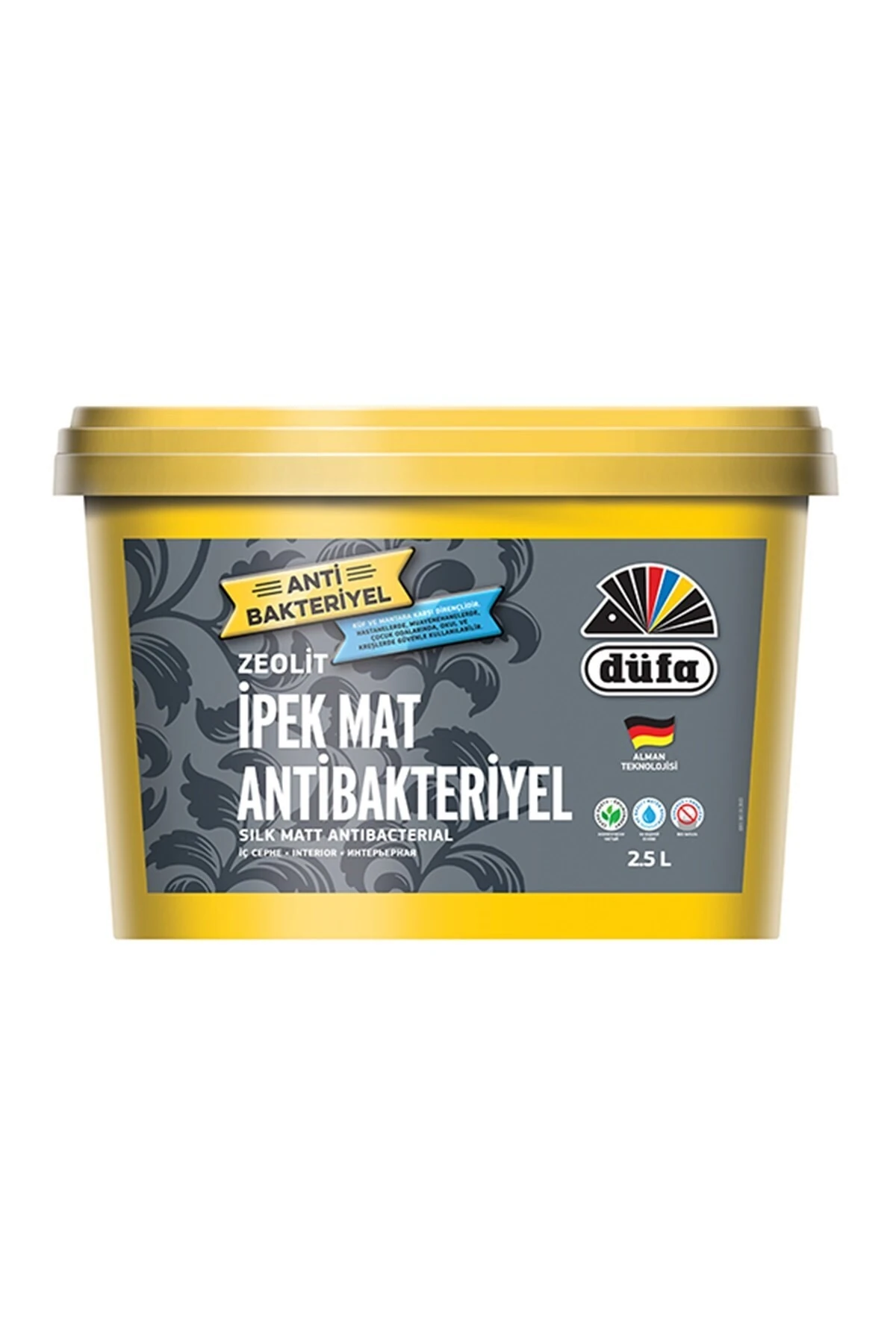 İç Cephe Antibakteriyel Boya İpek Mat 2.5 l Beyaz