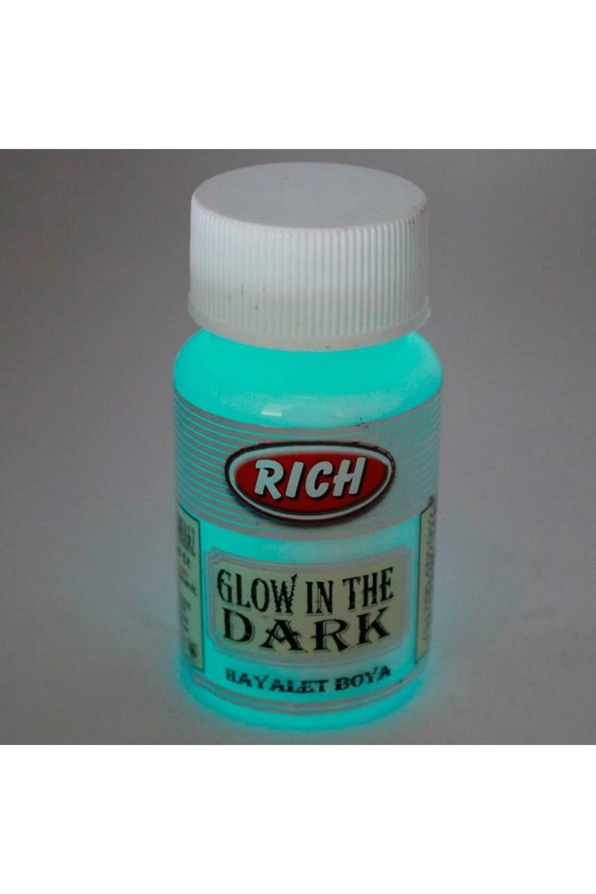 Rich 3002 Natural Turkuaz Karanlıkta Parlayan Hayalet Boya 50 cc