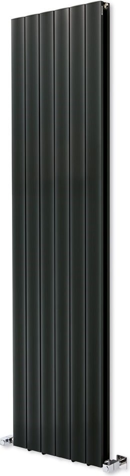 1800 x 475 MM Amber Dikey Antrasit Alüminyum Radyatör Standart Bağlantı