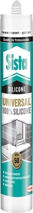 Sista Silikon Şeffaf 280 ml 6 Adet Üniversal Silicon