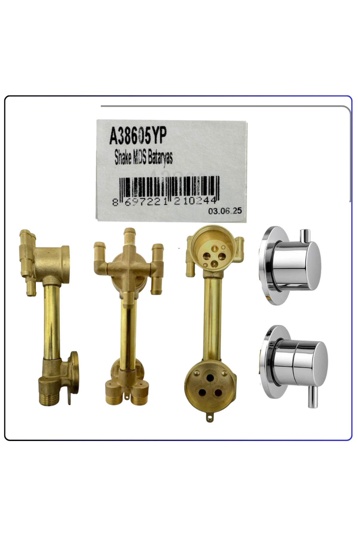 A38605YP MDS Bataryası Shake (A45807 Masajlı Duş Sistemi Beyaz)