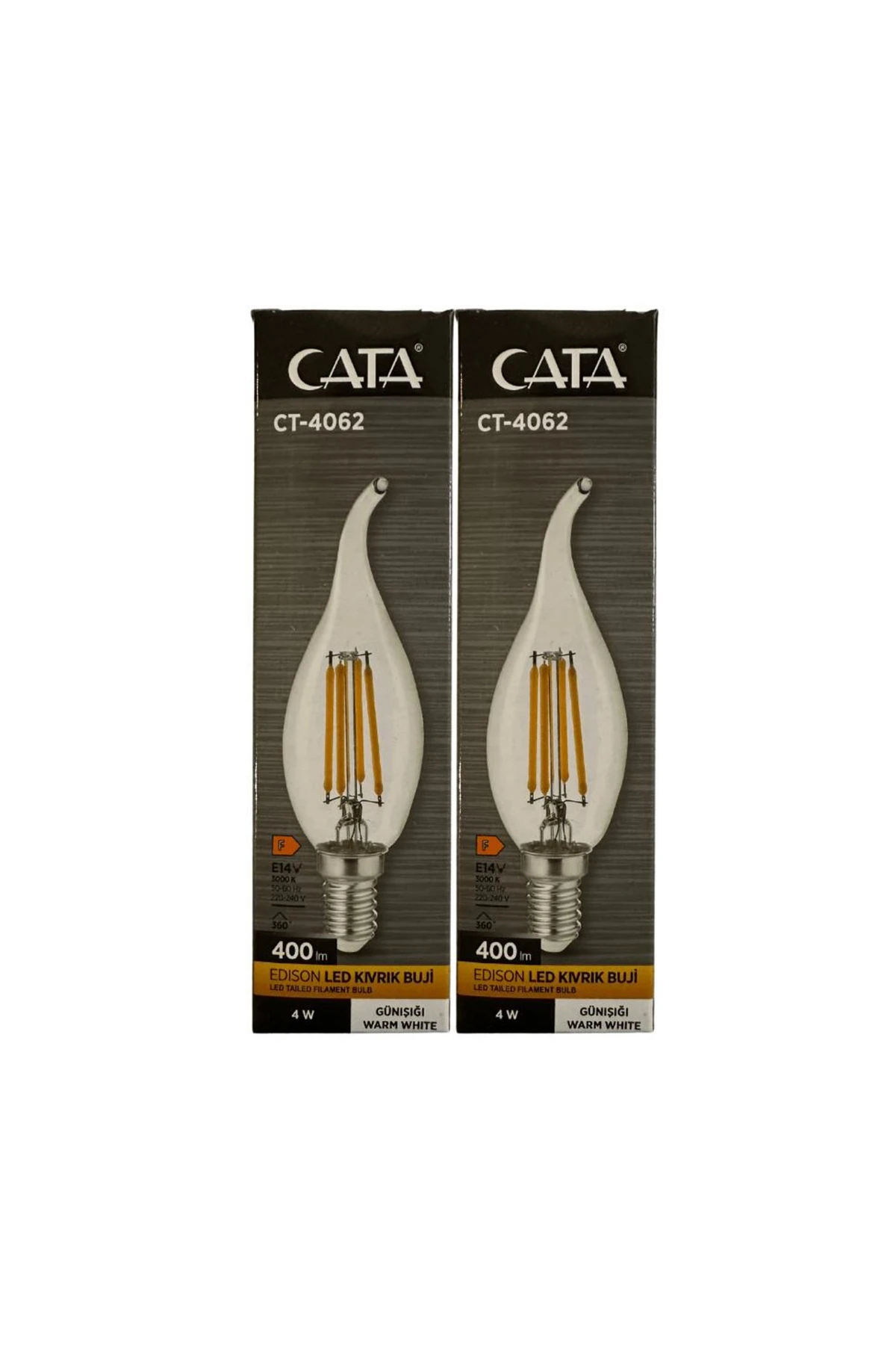 4W LED Kıvrık Mum Buji Ampul CT-4062 Gün Işığı – 5’li Paket