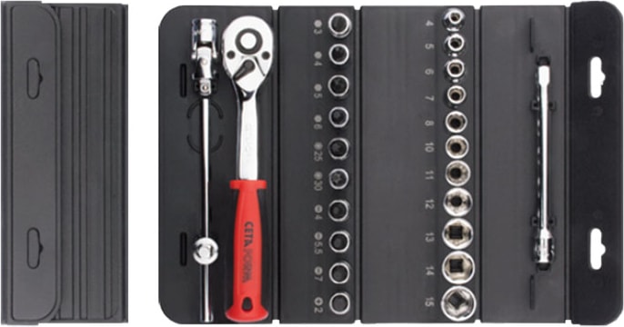 C00-25RH4 25 Parça 1/4 Inç 6 Köşe Pratik Çantalı Lokma Takımı