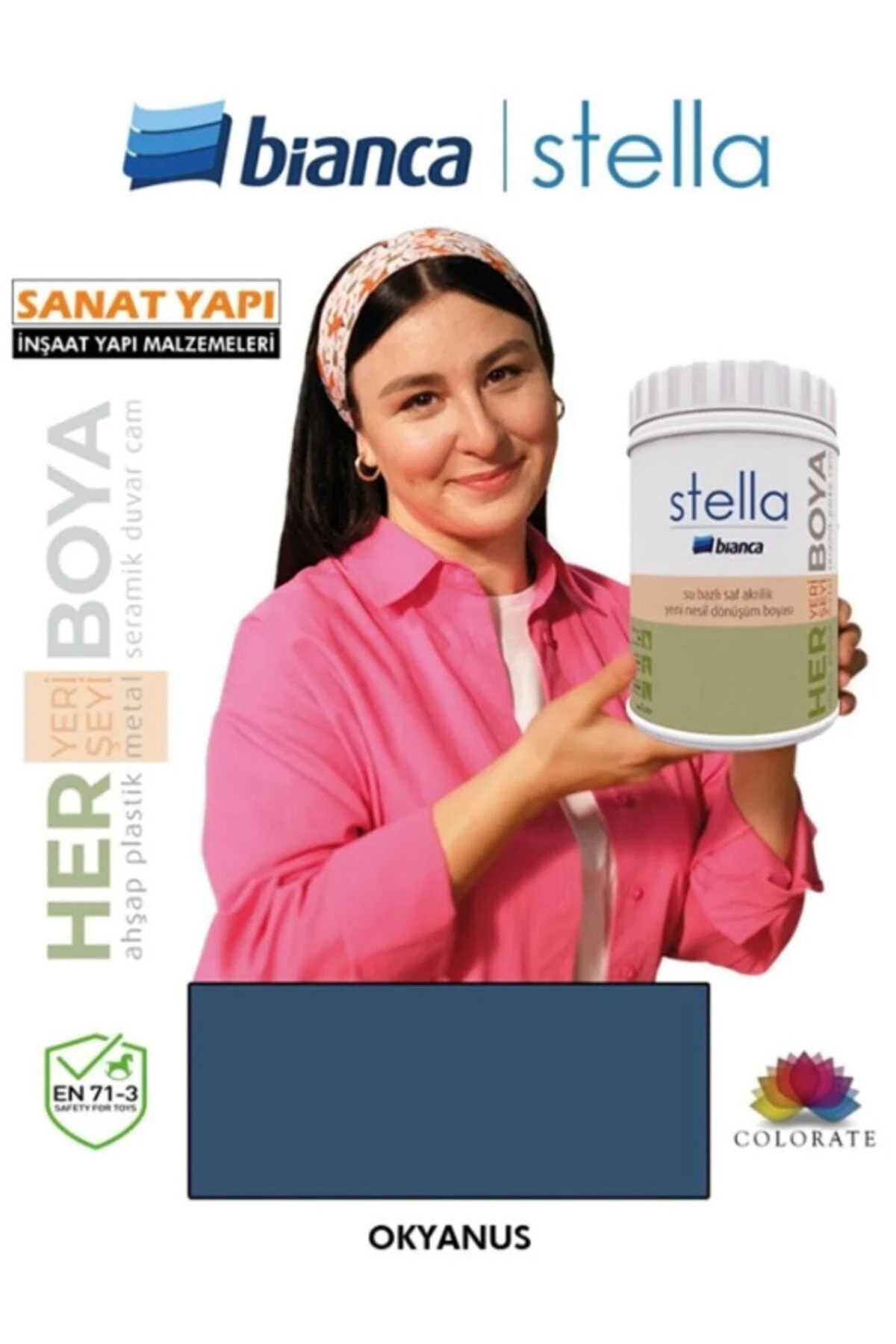 Stella Su Bazlı Akrilik Boya Okyanus