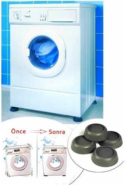 Saban Çamaşır Makinesi Titreşim Ayağı + Silikon Çekme Aparatı Set