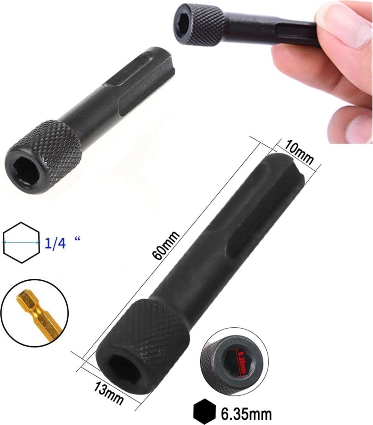 Kırıcı Delici Hilti İçin Sds Plus Elmaslı 3lü Matkap Ucu Murç Keski Sds Vidalama Bits Adaptör Seti