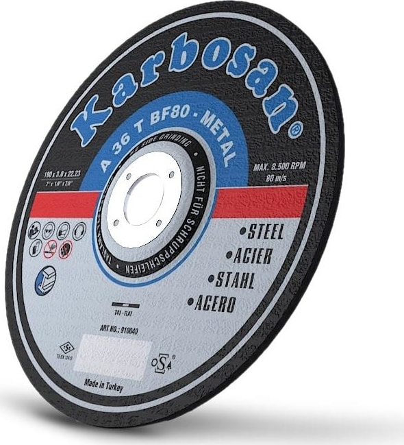 KARBOSAN Metal Profil Kesme Taşı 115X3.0X22.23Mm-10Lu Paket