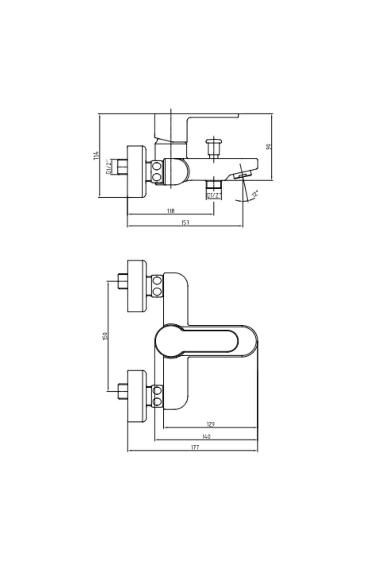 E.c.a Nita Banyo Duş Bataryası Banyo Bataryası 102102475