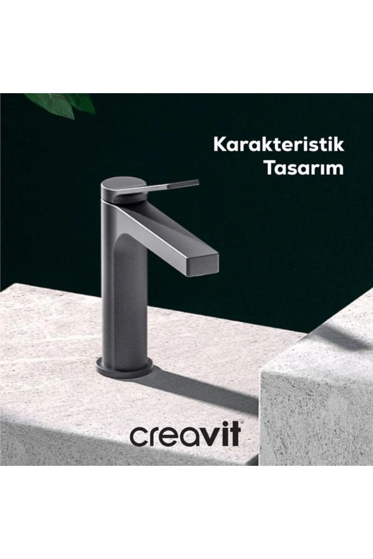 Ritmo Lavabo Armatürü - Metalik Gri