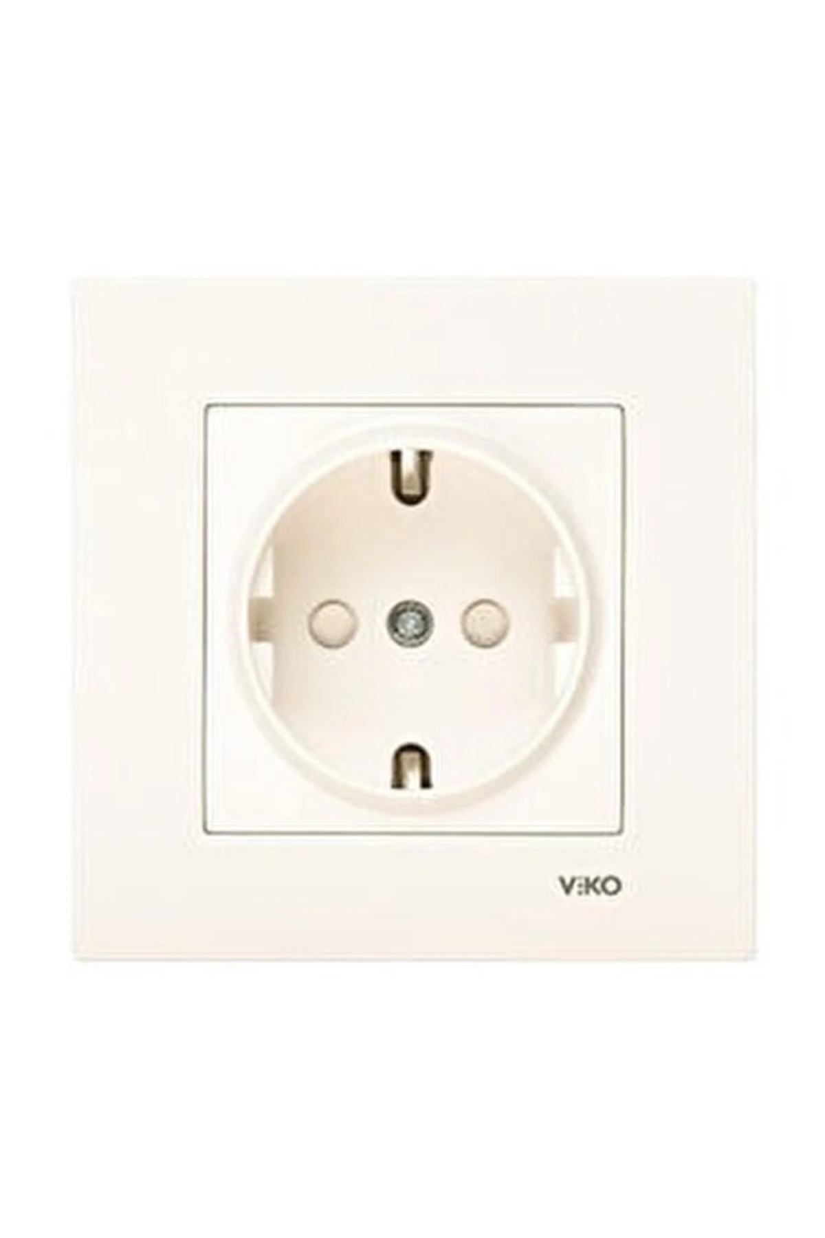 Topraklı Priz Çocuk Kor. Krem Karre