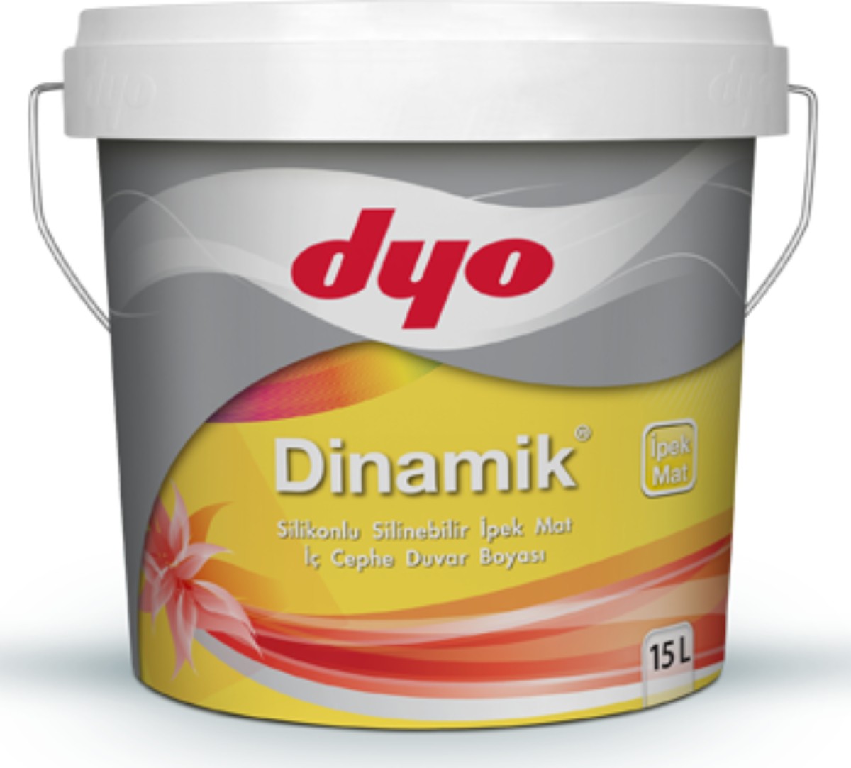 Dinamik Silinebilir Ipek Mat Iç Cephe Duvar Boyası 0986 Begonya 2.5 Lt