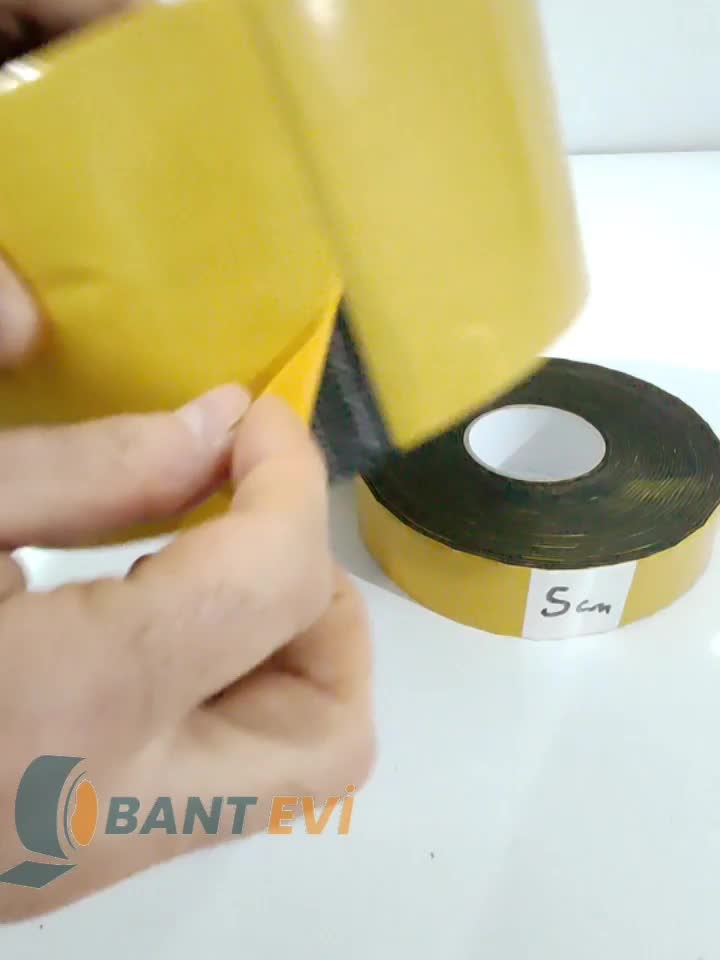 Araç Oto Ses Isı Yalıtım 5cmx15metre 3mm Yapışkanlı Kauçuk Izolasyon Malzemesi Yalıtım Bandı 50mm