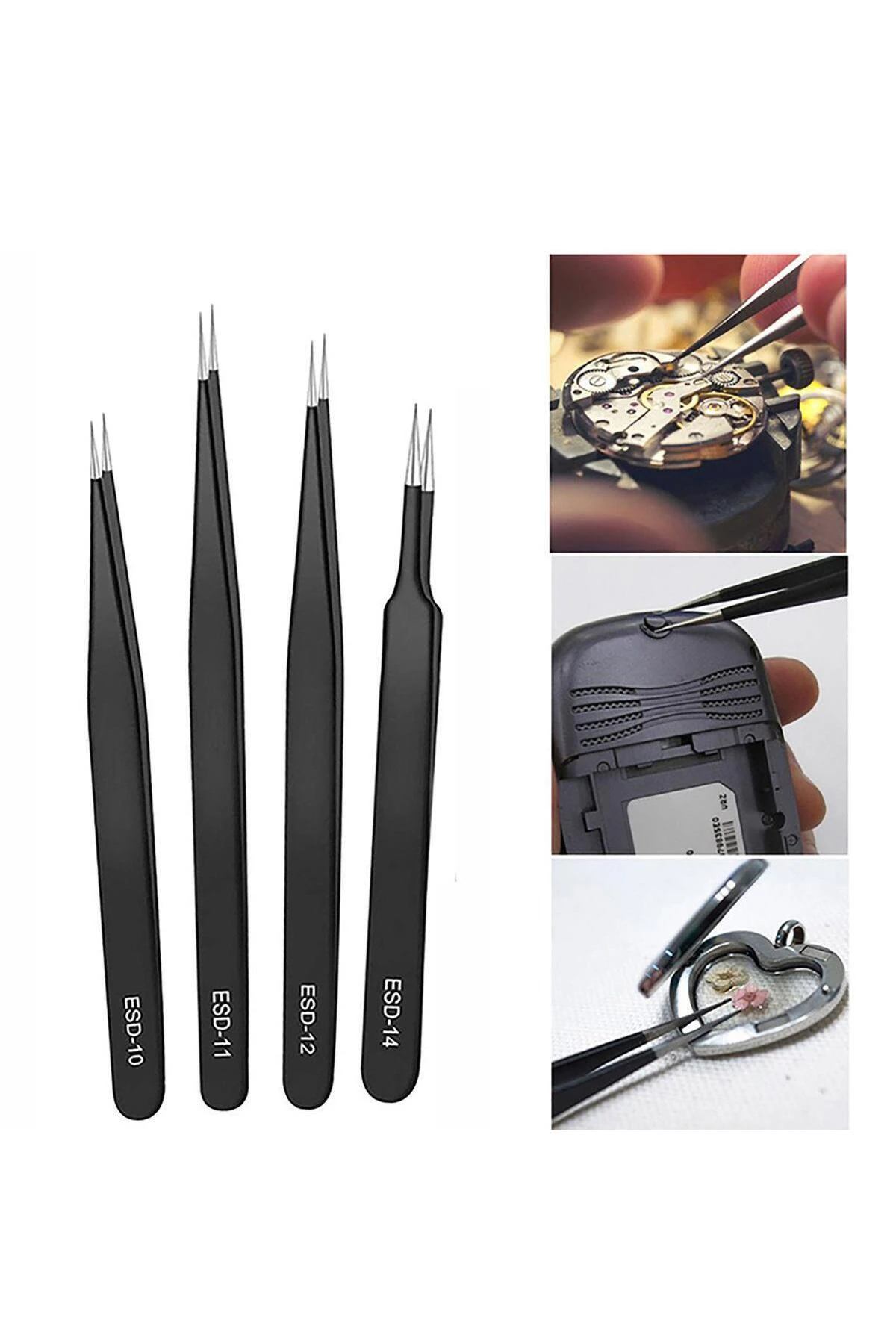 6 Parça Antistatik Esd Hassas Cımbız Seti