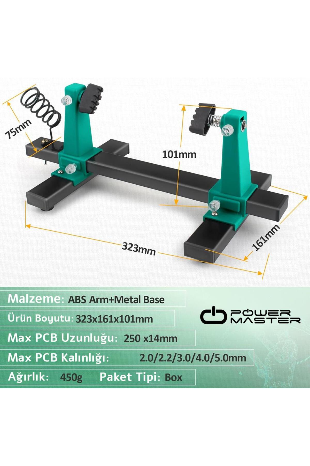PM-26594 Ayarlanabilir PCB Levha Board Tutucu Havya Tamir Standı