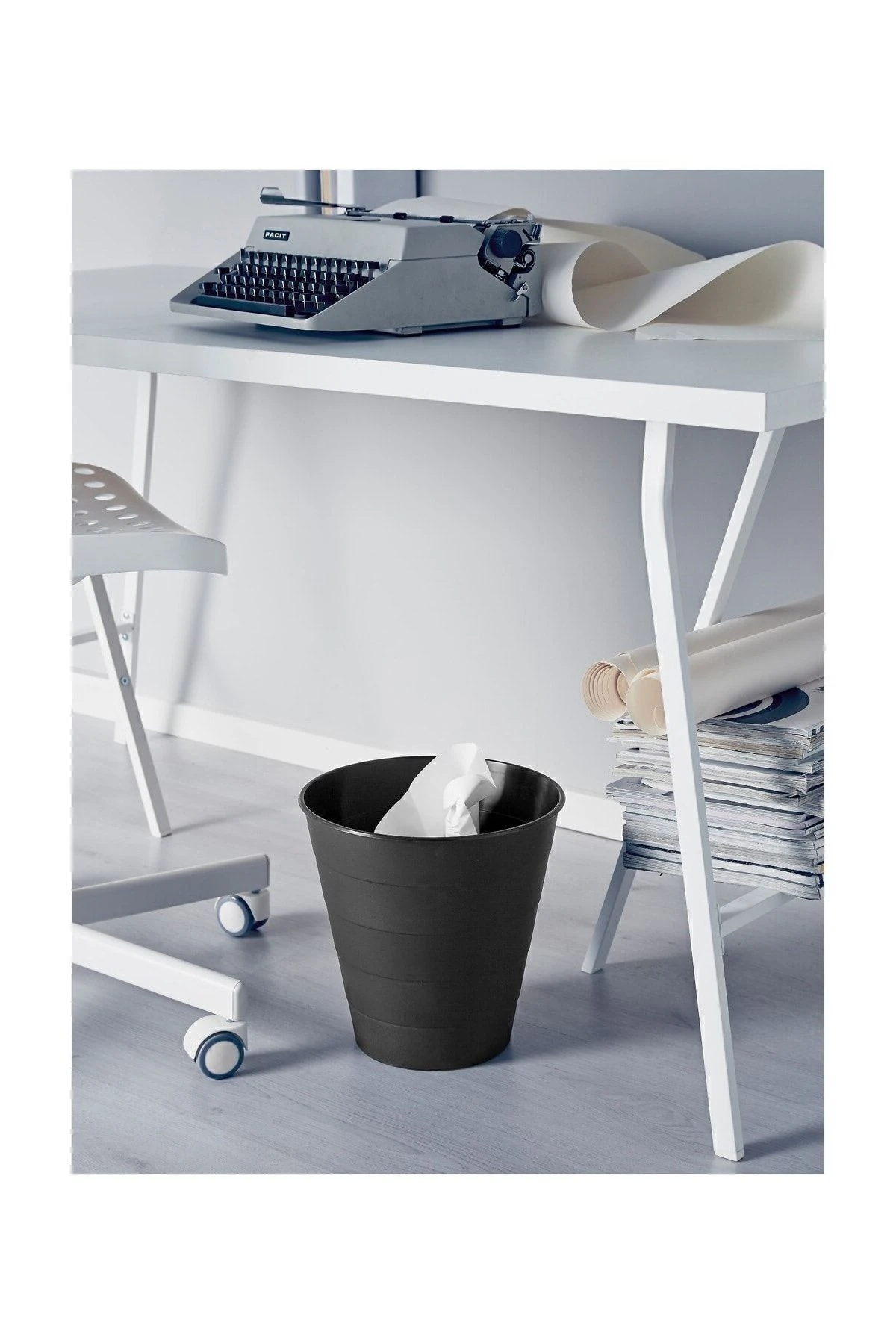 Çöp Kutusu Saksı Siyah 10 Lt