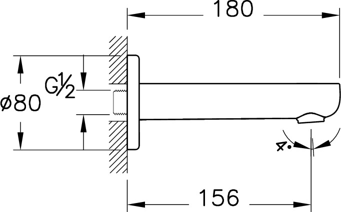 Root Round A4311134 Çıkış Ucu, Fırçalı Nikel