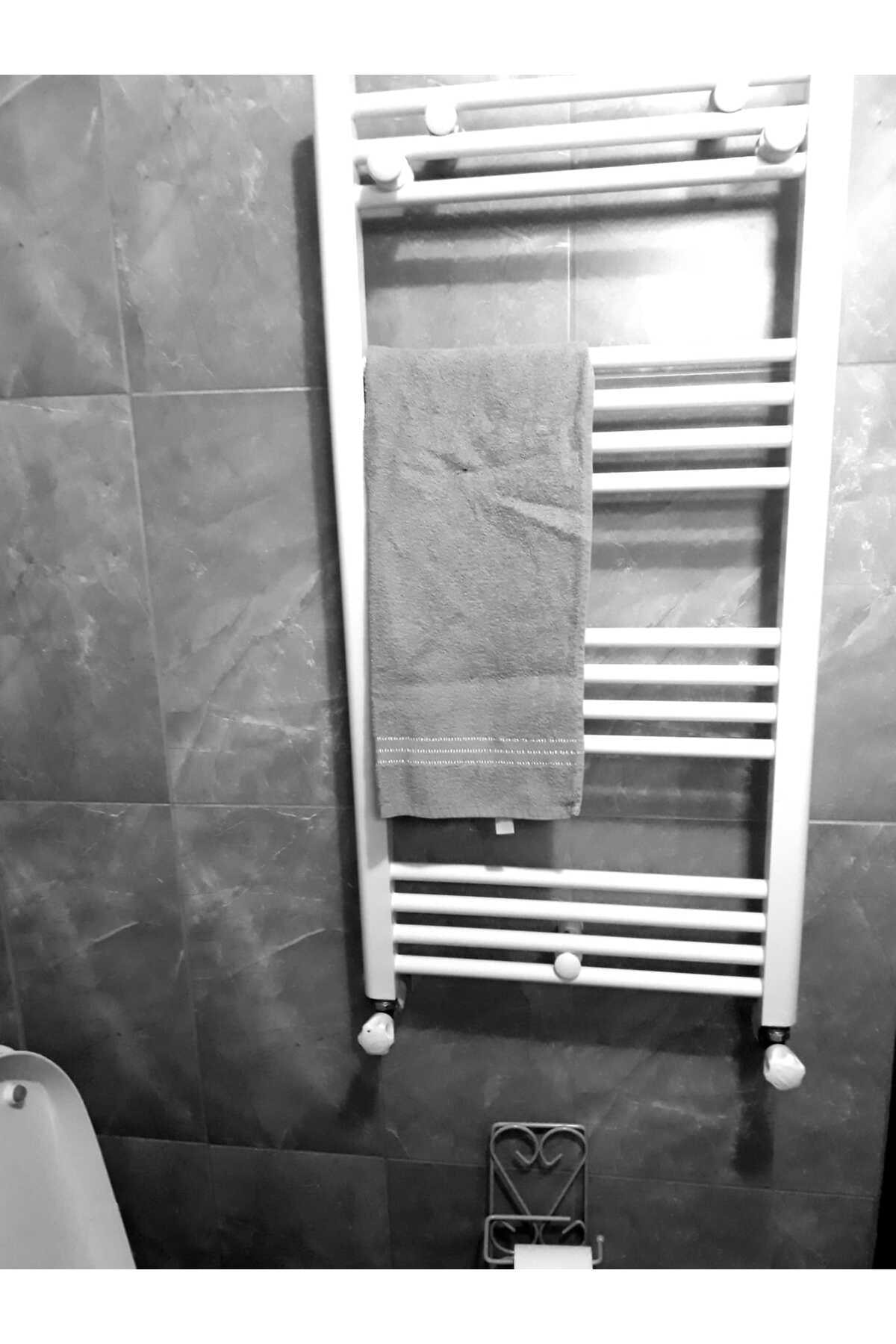 500x1200 15 Borulu Beyaz Havlupan 2 Adet Vanası Beyaz