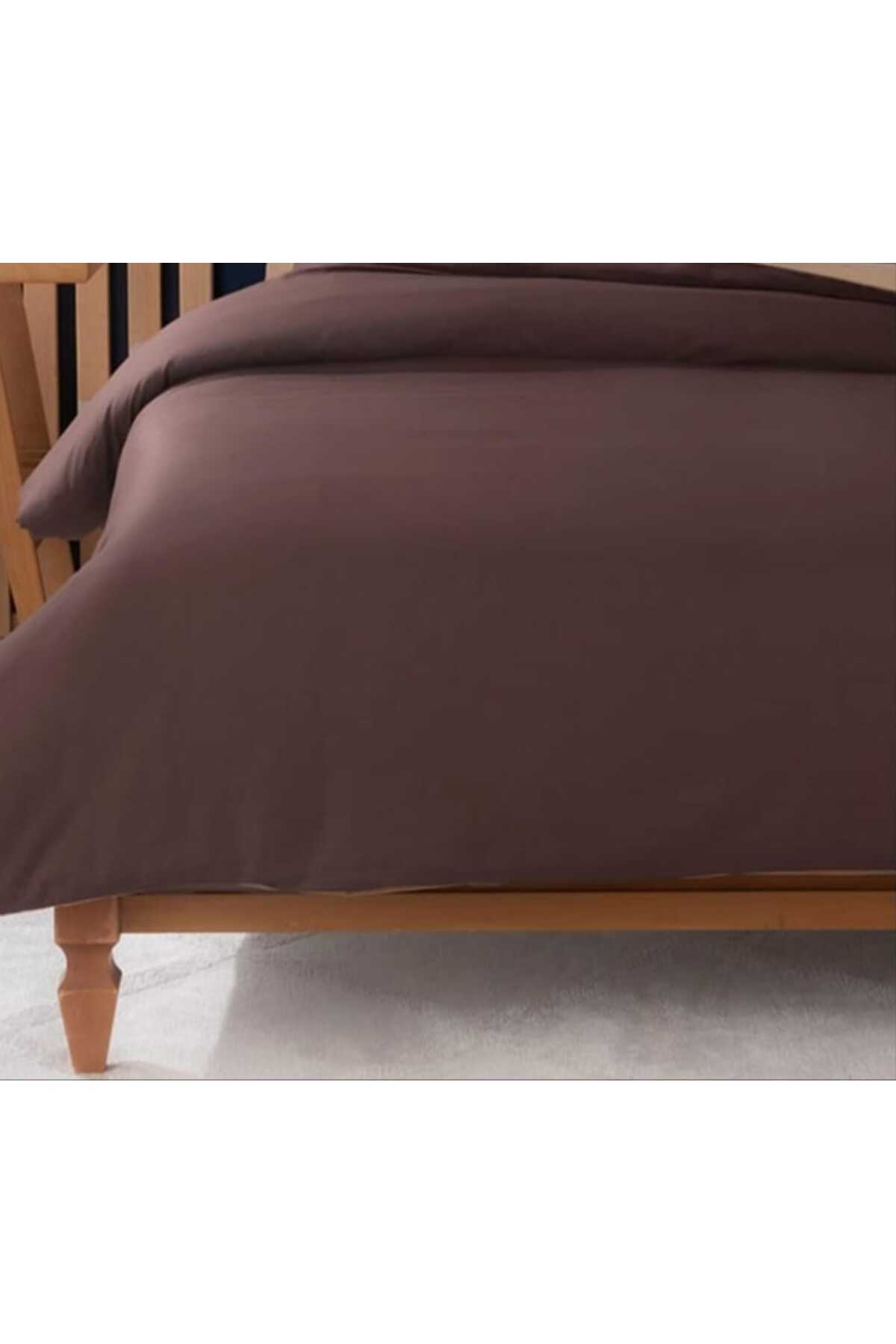Plain Çift Taraflı %100 Pamuk King Size Nevresim