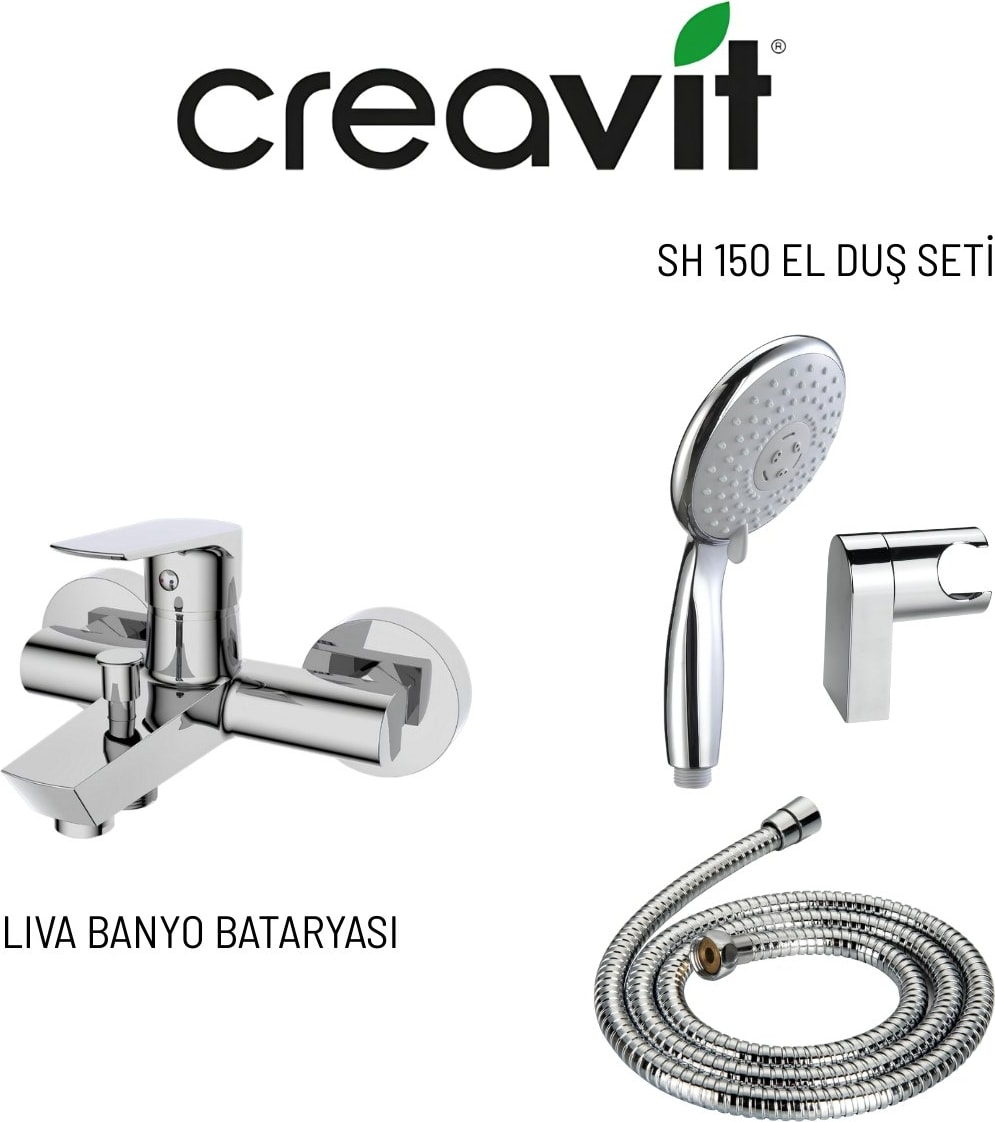 SH150 Mafsallı El Duş Seti 3f ve Liva Banyo Bataryası
