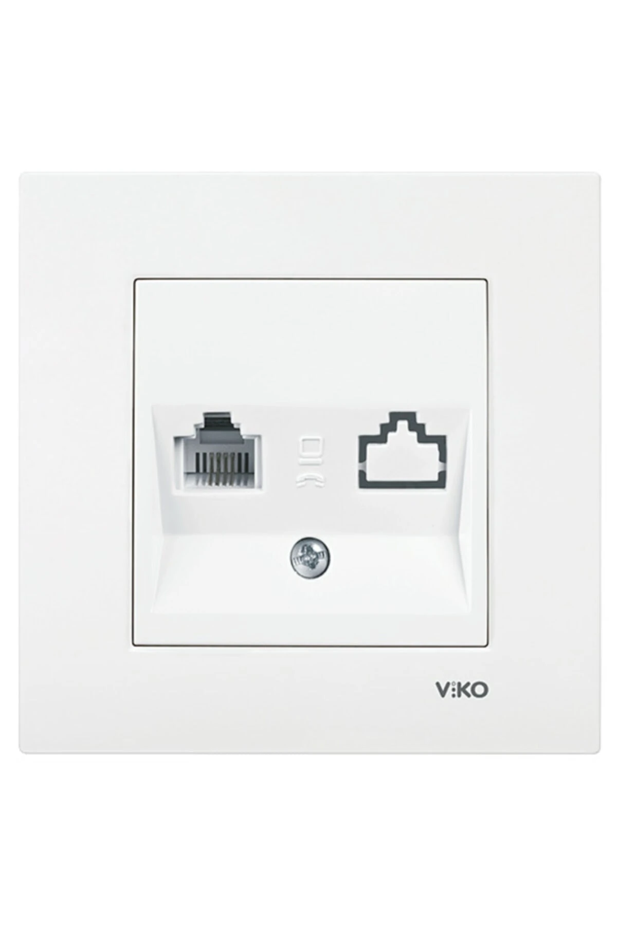 Karre - Nümeris Telefon Prizi Rj11 Mekanizma-kapak-çerçeve