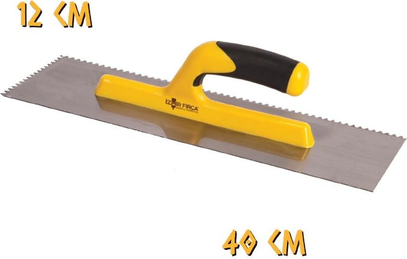 İZMİR FIRÇA Izmir Fırça Plastik Saplı Seramik Malası Üçgen Diş - 40 Cm.