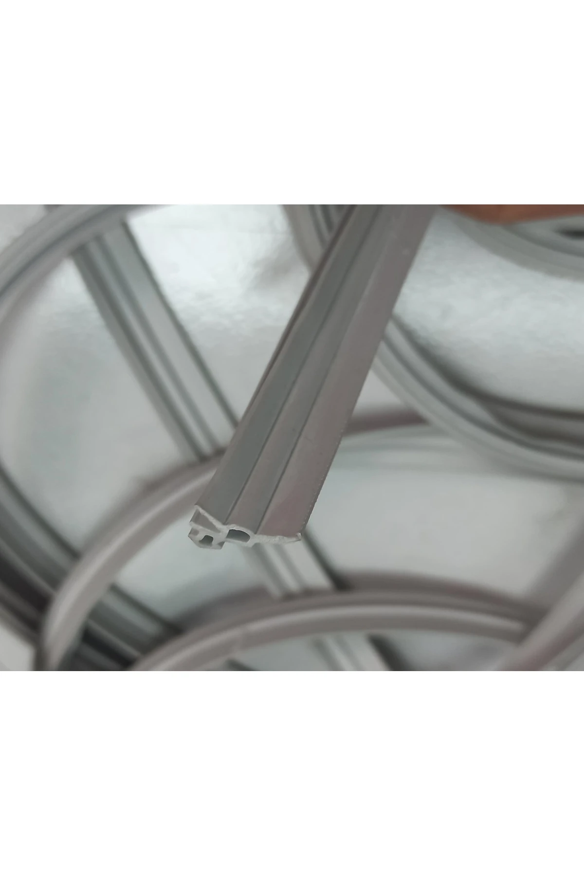 Kalite - Orjinal Pimapen Pvc Kapı Pencere Fitili Contası 10 Metre Gri Uzunluk Kaucuk