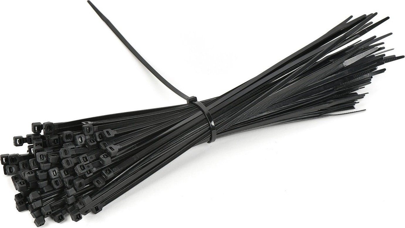 Siyah 100'lü Kablo Bağı (25cm x 3.6mm)