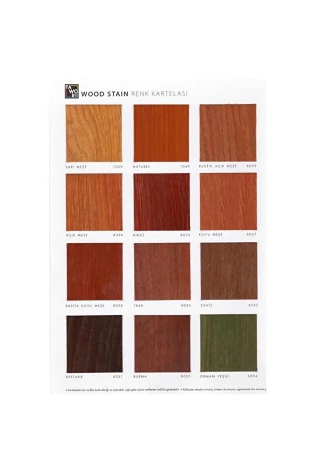 Wood Stain Ahşap Verniği Sarı Meşe 0.75 Lt.