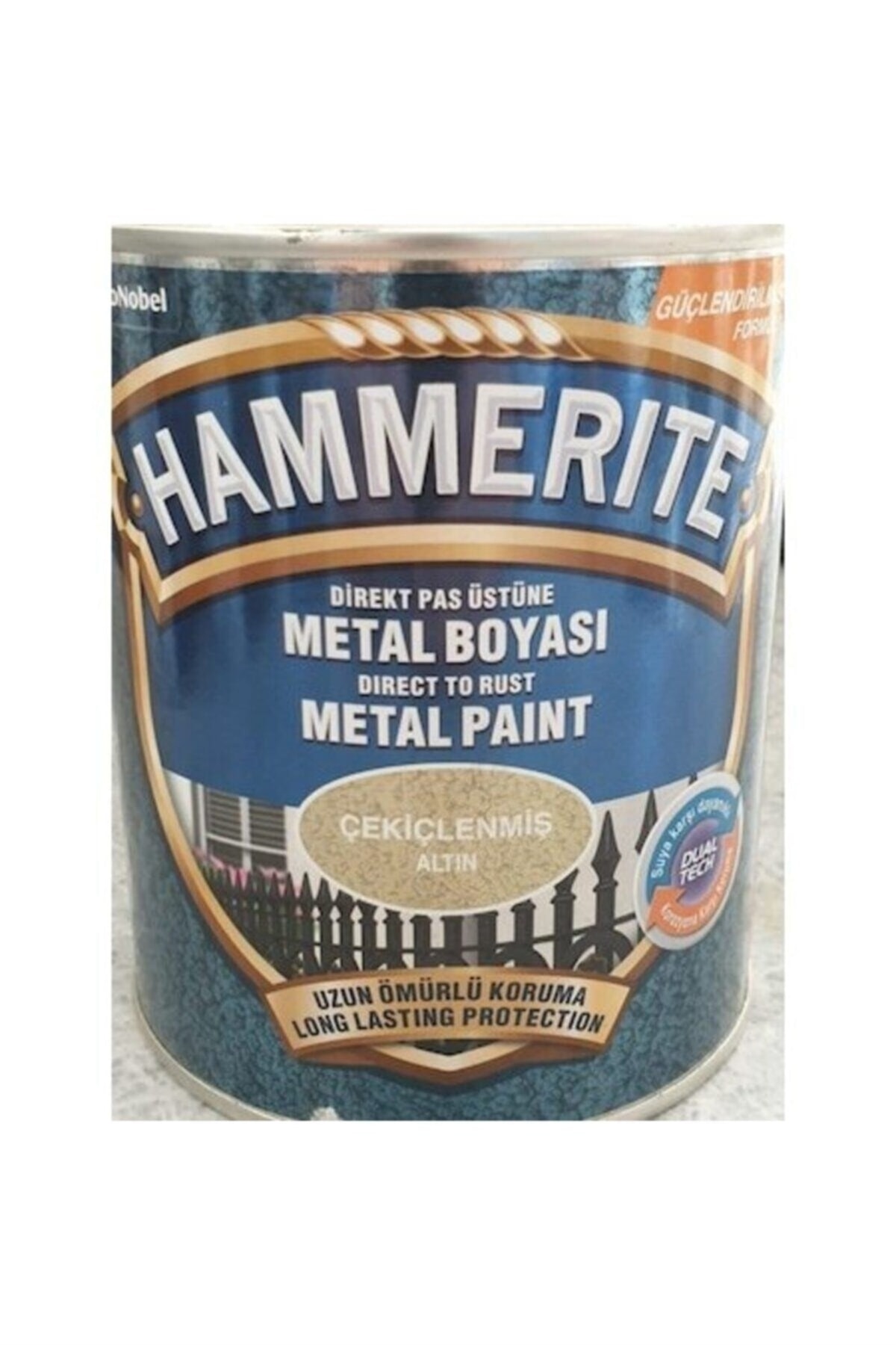 Hammerite Metal Boyası Çekiçlenmiş Desen Altın 2,5 Lt