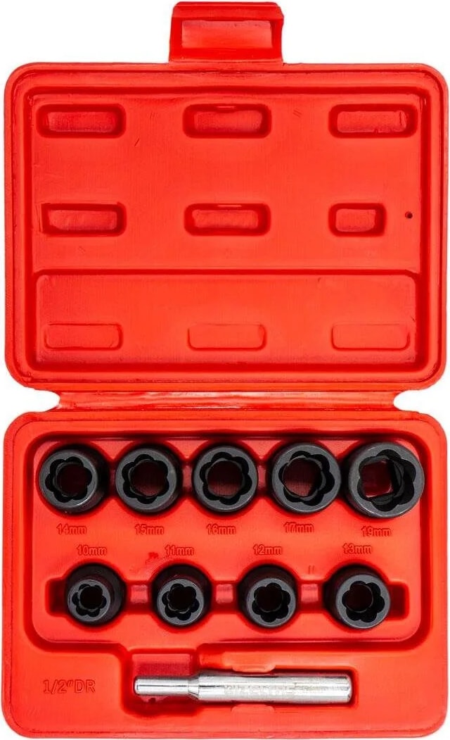 Izeltaş 1/2" Twist Lokma Seti 10 Parça