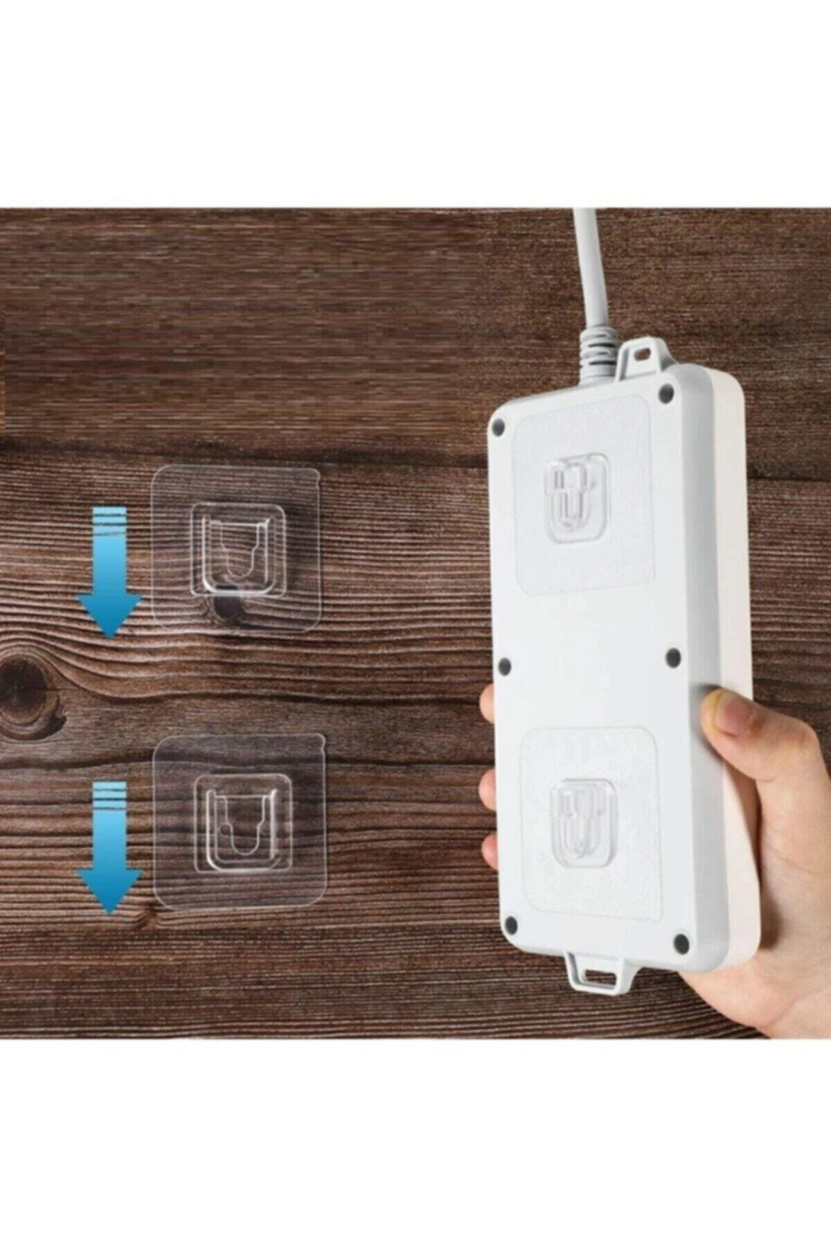 2'li Set Geçmeli Klips Eşya Sabitleme Askısı Tablo Ayna Resim Sabitleme Aparatı