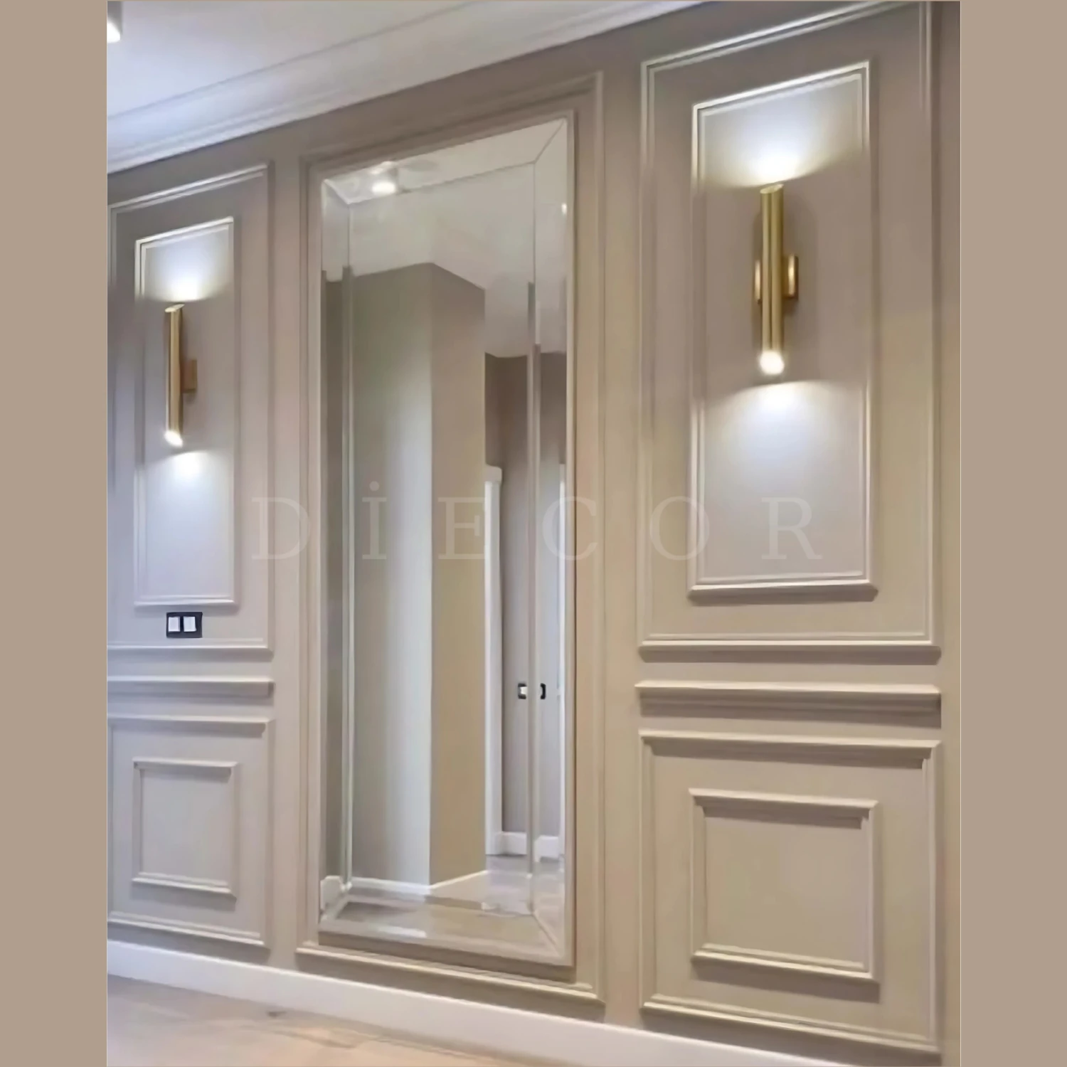 Boyanabilir Dekoratif Modern Hazır Kesim 2.5 cm Duvar Çıtası